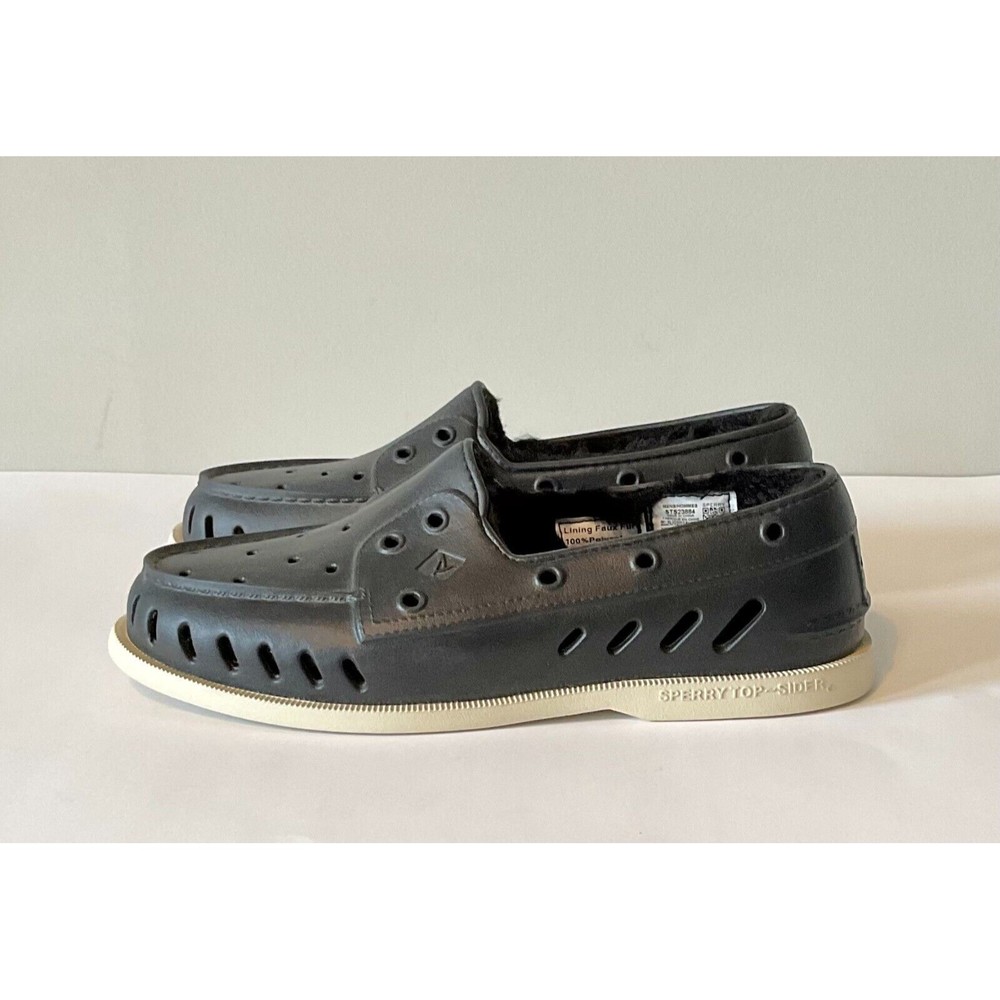 Sperry Top Sider Authentic Original A/O Float Boat Shoe STS23884 Black Men's 8